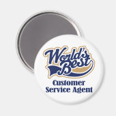 顧客サービスエージェントのギフト マグネット (正面/裏面)