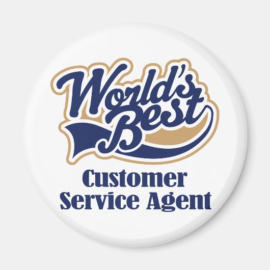 顧客サービスエージェントのギフト マグネット (正面)