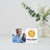 顧客サービス |コールセンター 名刺 (スタンド正面)