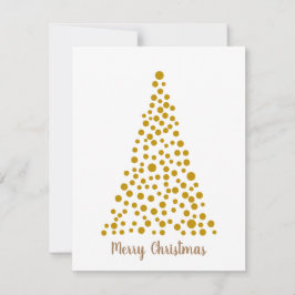 顧客シンプル向けミニマルクリスマスツリーカード ノートカード