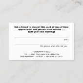 顧客シンプル紹介カード 紹介カード (裏面)