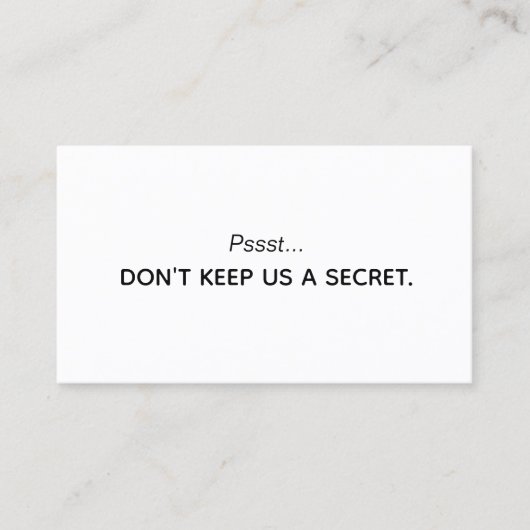 顧客シンプル紹介カード 紹介カード (正面)