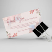 顧客パーソナライズされたサンキューカード 名刺