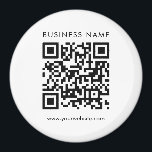 顧客ビジネスQRコードロゴ文字テンプレート大 マグネット<br><div class="desc">Business カスタム Company Logo QRコードをアップロードするモダンここに文字テンプレート大円マエレガントグネットを追加する。</div>