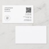 顧客モダンプロフェッショナルエレガントミニマル 名刺 (正面/裏面)