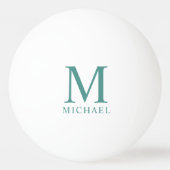 顧客モノグラムのモダンエレガントテンプレート 卓球ボール (正面)