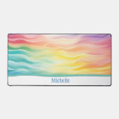 顧客ユニーク虹色デスクマット デスクマット (正面)