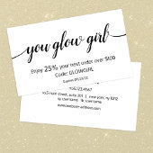 顧客ロイヤリティ割引手書き書跡 割引カード