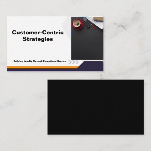 顧客中心戦略プレゼンテーション 名刺 (正面/裏面)
