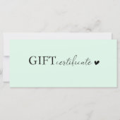 顧客固有のギフト券 (正面)
