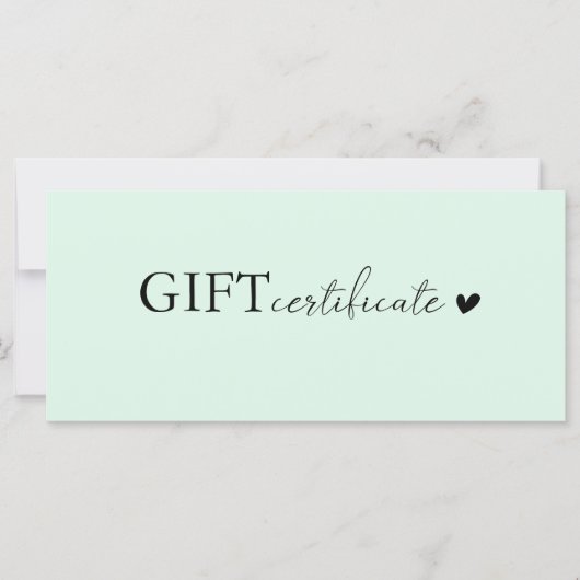 顧客固有のギフト券 (正面)