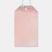 顧客固有のグリッタークリスマス ギフトタグ (裏面)