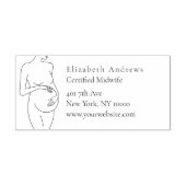 顧客固有の妊婦のロゴ セルフインキングスタンプ (デザイン)