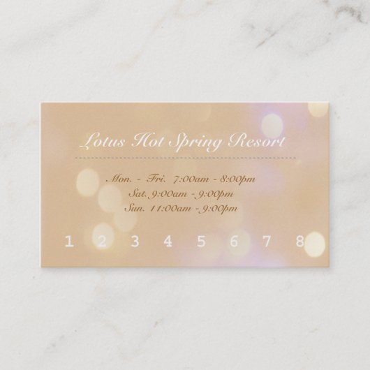 顧客報酬パンチカード ロイヤリティカード (正面)