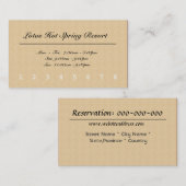 顧客報酬パンチカード ロイヤリティカード (正面/裏面)