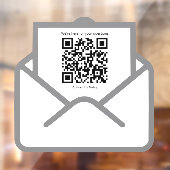 顧客婚約ミニマリスト封筒QRコード ウィンドウサイン (シート2)