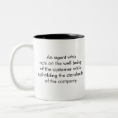 "顧客心配"のマグ ツートーンマグカップ (左)