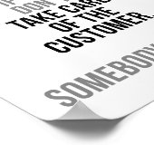 顧客気にを引き受ける ポスター (角)