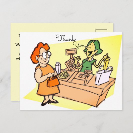 顧客気に ポストカード (正面/裏面)