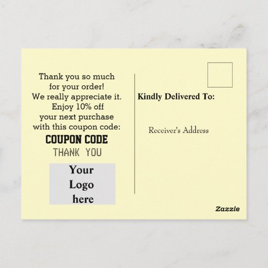 顧客気に ポストカード (裏面)