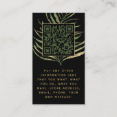 顧客注文用のリーフおよびQRコード挿入。 エンクロージャーカード (正面)