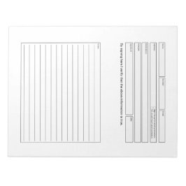 顧客相談型枠 ノートパッド