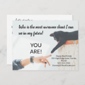 顧客素晴らし財実在産マーケティング販売後車 ポストカード (正面/裏面)