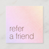 顧客紹介レインボーグラデーション美しい 紹介カード (正面)