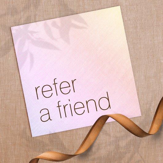 顧客紹介レインボーグラデーション美しい 紹介カード