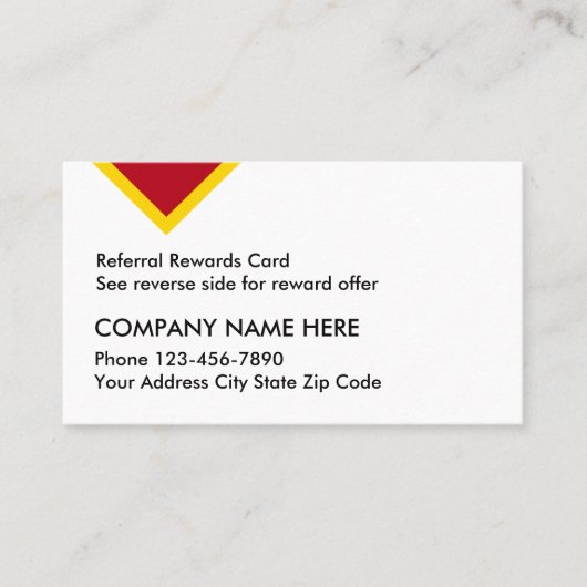 顧客紹介報酬カード 紹介カード (正面)