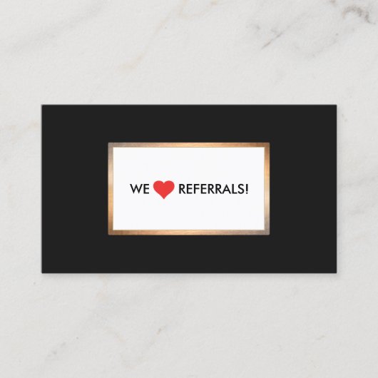 顧客紹介赤いハートカード 紹介カード (正面)