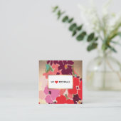 顧客紹介金ゴールド水カラーフローラ 紹介カード (スタンド正面)