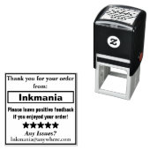 顧客請求書メッセージの自己印鑑 セルフインキングスタンプ (インサイチュ)