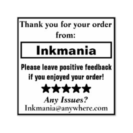 顧客請求書メッセージの自己印鑑 セルフインキングスタンプ