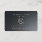 顧客金ゴールドスクリプト海サイズメイクアップアーティスト 名刺 (裏面)