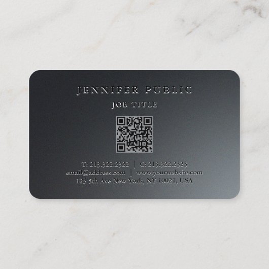 顧客金ゴールドスクリプト海サイズメイクアップアーティスト 名刺 (裏面)