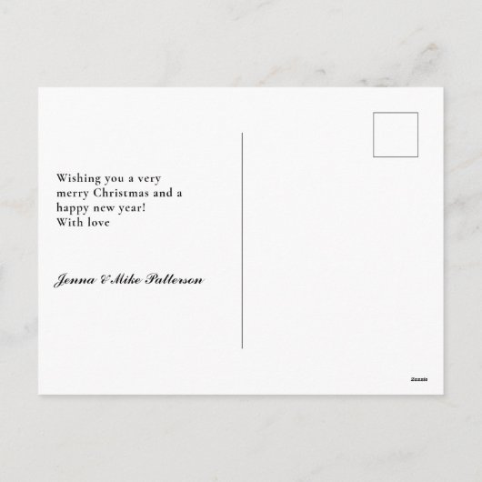 顧客限定のクリスマス写真 フェイェルタース シーズンポストカード (裏面)