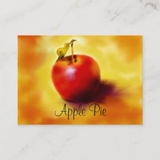 顧客、友人または家族のための小型レシピカード 名刺 (正面)