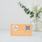 顧客VIP割引パッケージQRコードの作成 エンクロージャーカード (スタンド正面)