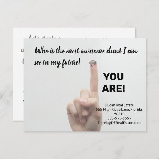 顧素晴らし客実在のマーケティング販売 ポストカード (正面/裏面)