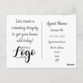 顧素晴らし客実在のマーケティング販売 ポストカード (裏面)