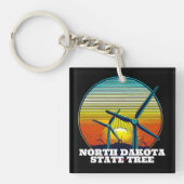 風おもしろい車州ツリー キーホルダー (正面)