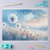 風お洒落のデコッページのタンポポのフラフ 薄葉紙 (クラフト)