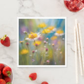 風お洒落の中の野の花 スタンダードランチョンナプキン (インサイチュ)