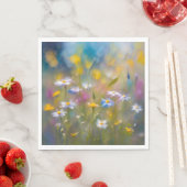 風お洒落の中の野の花 スタンダードランチョンナプキン (インサイチュ)