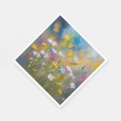 風お洒落の中の野の花 スタンダードランチョンナプキン (角)