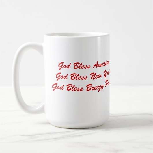 風がそよぐマグ コーヒーマグカップ (左)