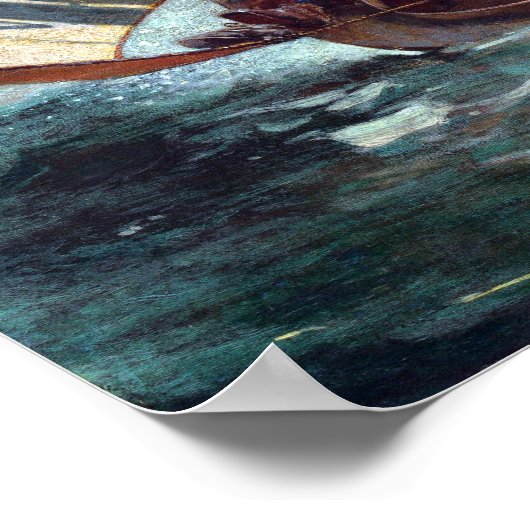 風が吹き上がる風の弱いホーマー ポスター (角)