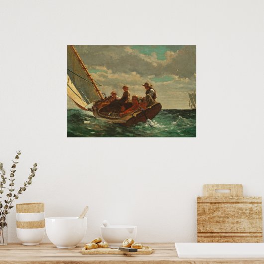 風が吹き上がる(風)1873-76 ポスター (キッチン)