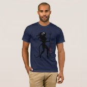 風が強い悪魔のTシャツ Tシャツ (正面フル)